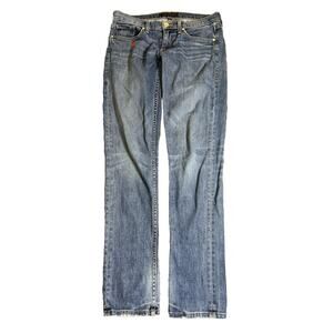 Juicy Couture Jeans Women Size 24‎ Slouchy Skinny Lightweight Blue Pants Y2k